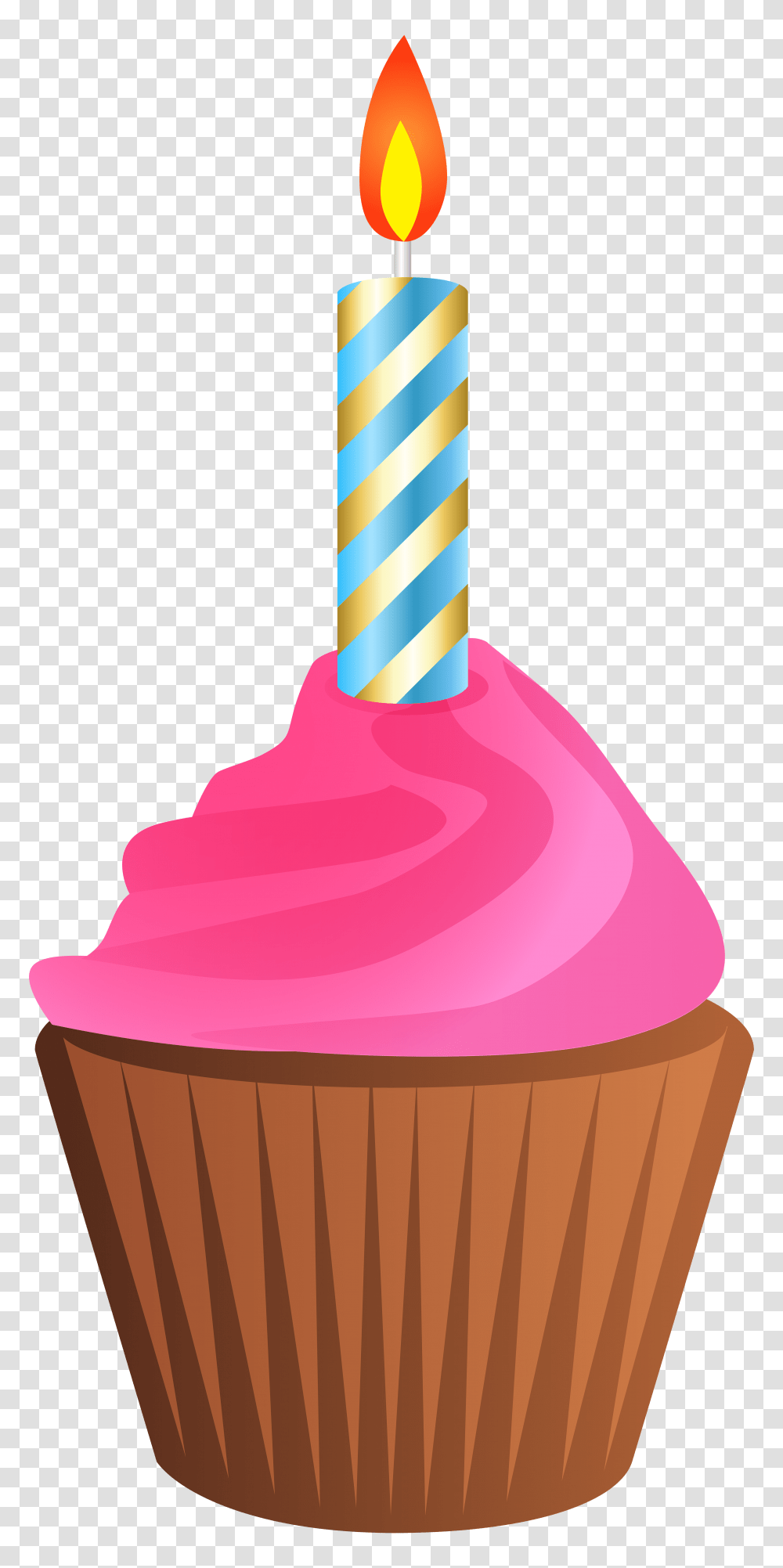 Birthday Muffin With Candle Clip Art Gallery, Cream, Dessert, Food, Creme Transparent Png