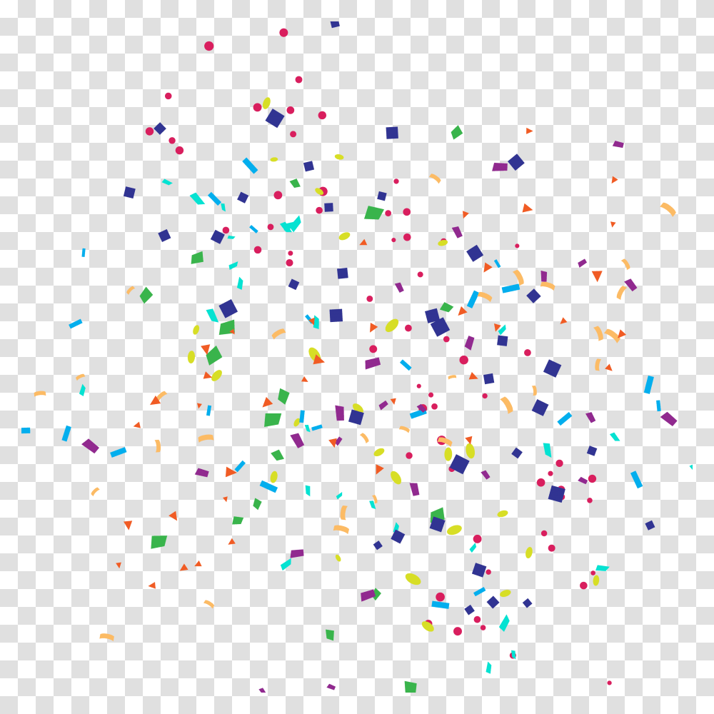 Birthday Paper Confetti Party Cartoon Happy Clipart Birthday Background Confetti, Christmas Tree, Ornament, Plant Transparent Png