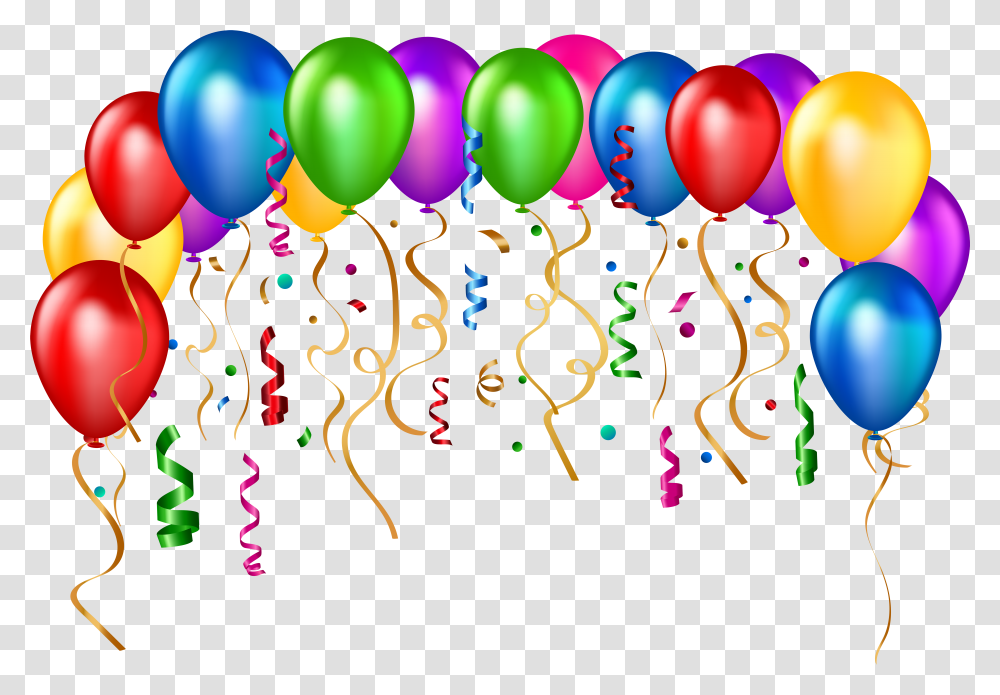Birthday Party Balloons Happy Birthday Balloon Transparent Png