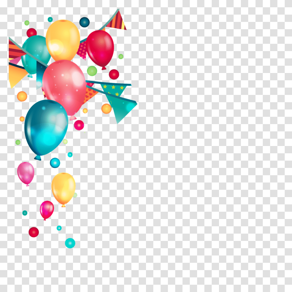 Birthday Party Balloons Vector Clipart Transparent Png