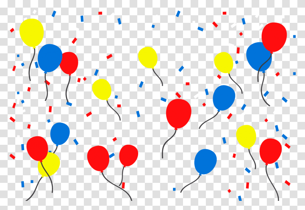 Birthday Party Balloons Vector Images Free Graphic Clip Art, Paper, Confetti Transparent Png