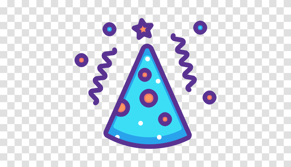 Birthday Party Cap Cone New Year Merry Celebrate Icon, Triangle, Mobile Phone, Electronics, Cell Phone Transparent Png