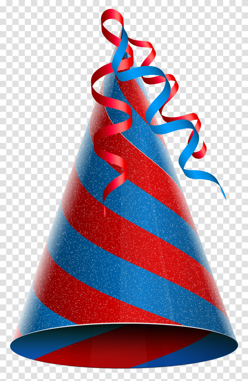 Birthday Party Hat Red Blue Clip Party Hat Transparent Png