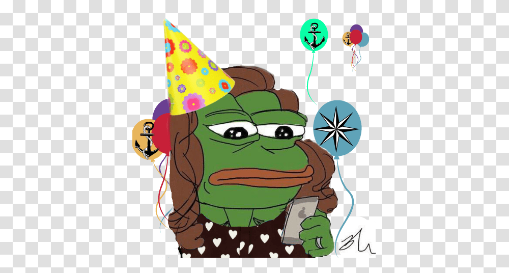 Birthday Party Pepe, Apparel, Party Hat, Face Transparent Png