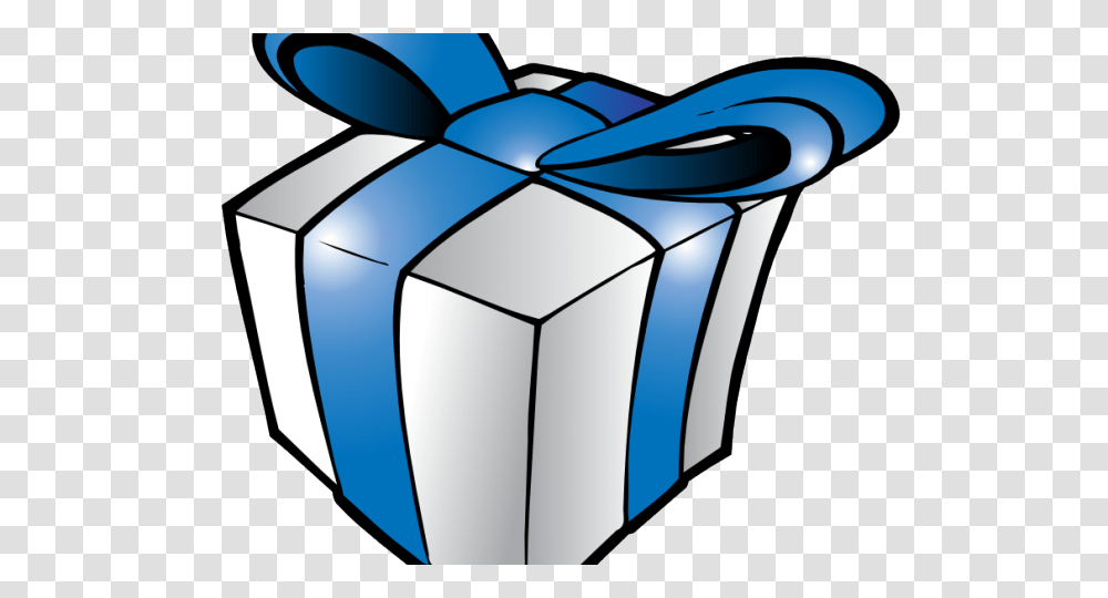 Birthday Present Clipart Blue Gold, Gift Transparent Png