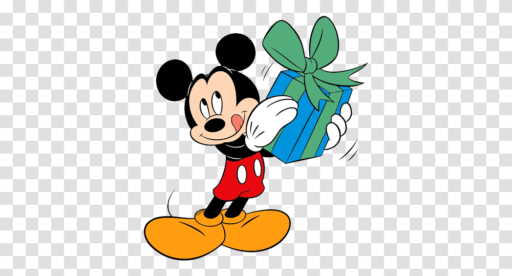 Birthday Present Clipart Free Download Mickey Mouse With Presents, Gift, Poster, Advertisement Transparent Png