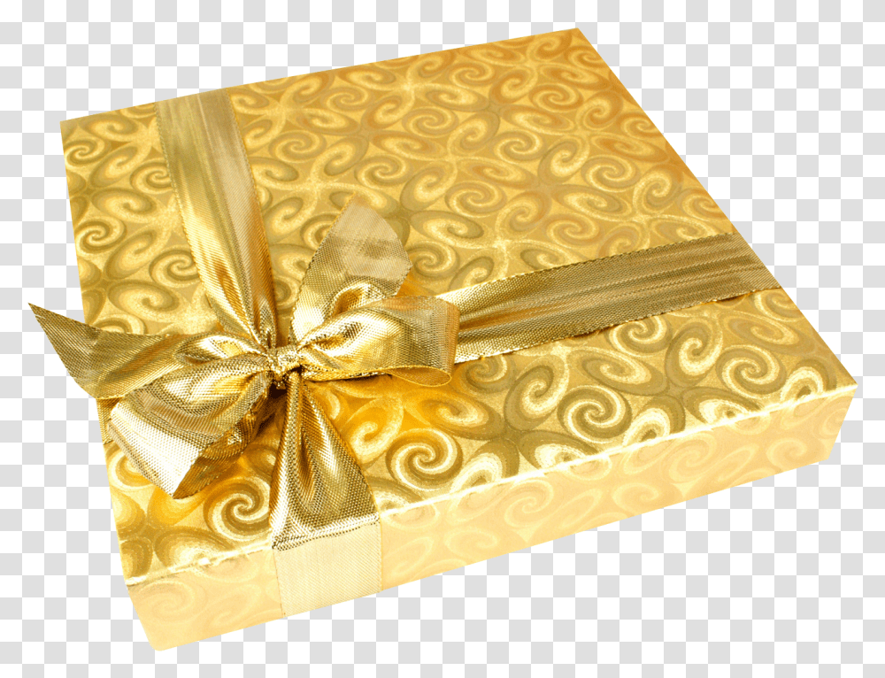 Birthday Present, Gift, Rug, Gold Transparent Png