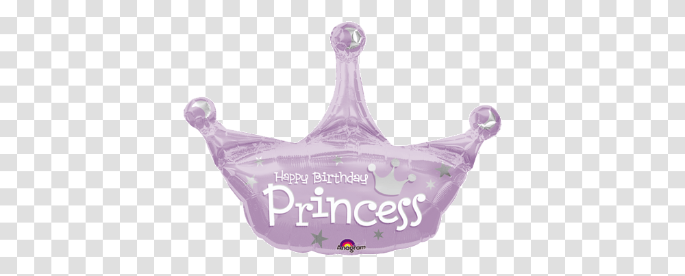 Birthday Princess Crown Balloon Bargain Balloons Princess Crown, Diaper, Person, Symbol, Droplet Transparent Png