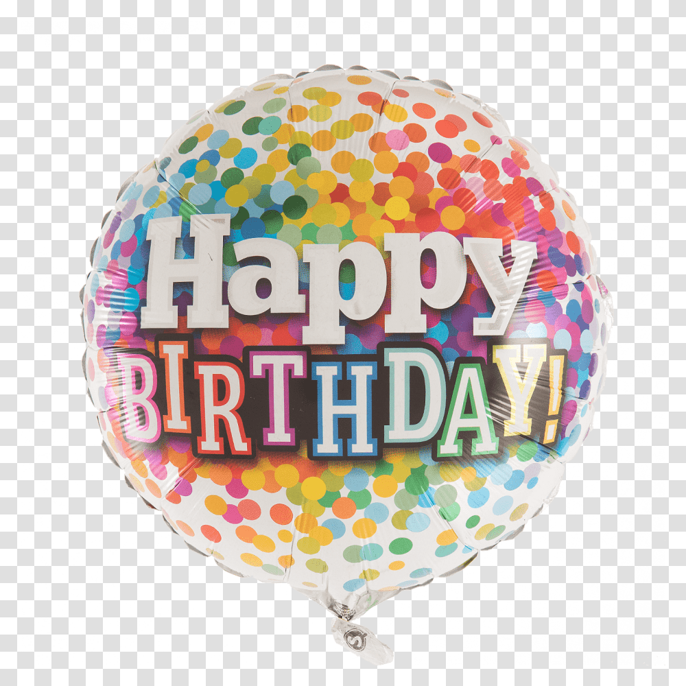 Birthday Rainbow Confetti Balloon, Paper, Baseball Cap, Hat Transparent Png