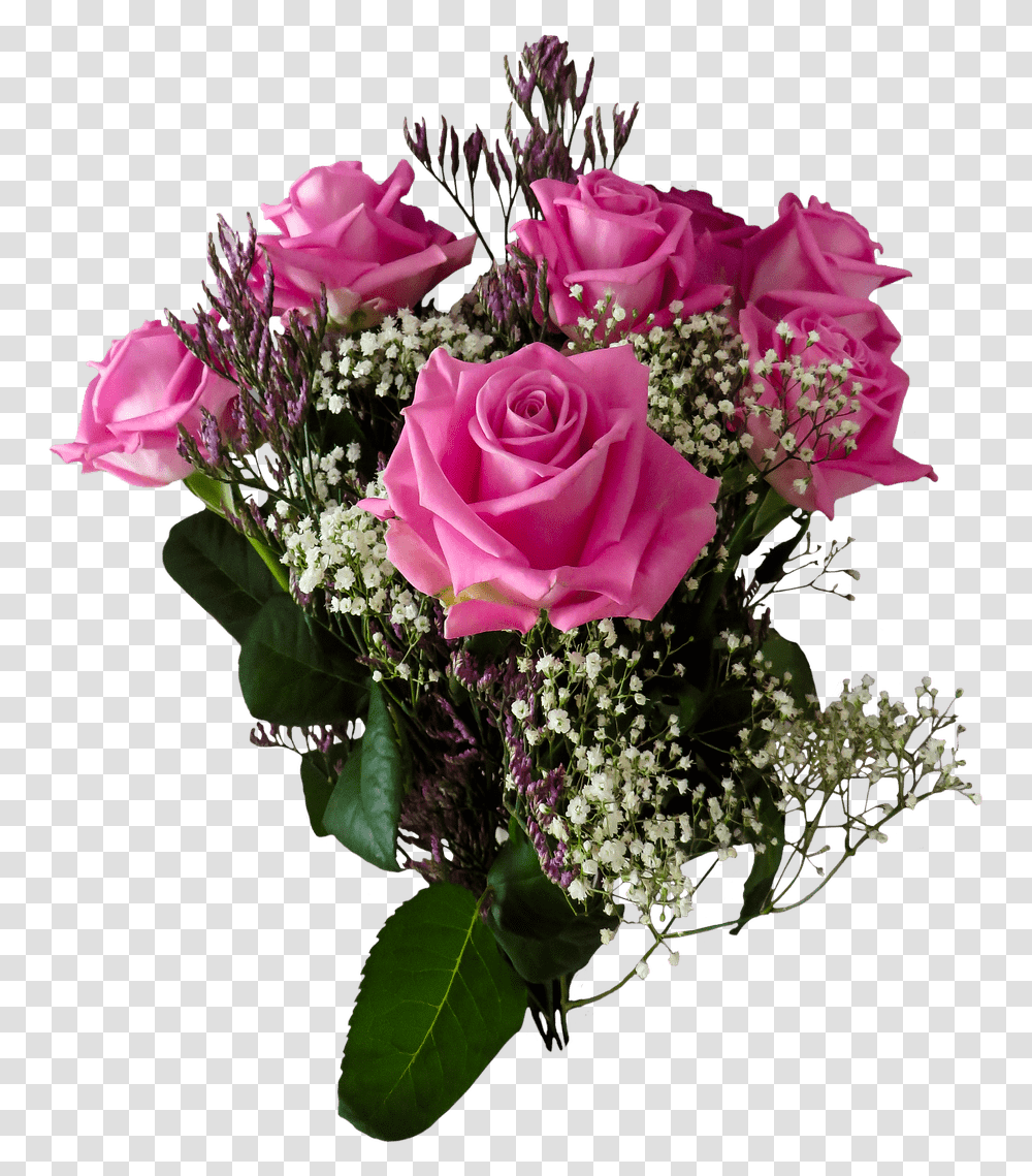 Birthday Roses Good Night Pink Flower, Plant, Blossom, Flower Bouquet, Flower Arrangement Transparent Png