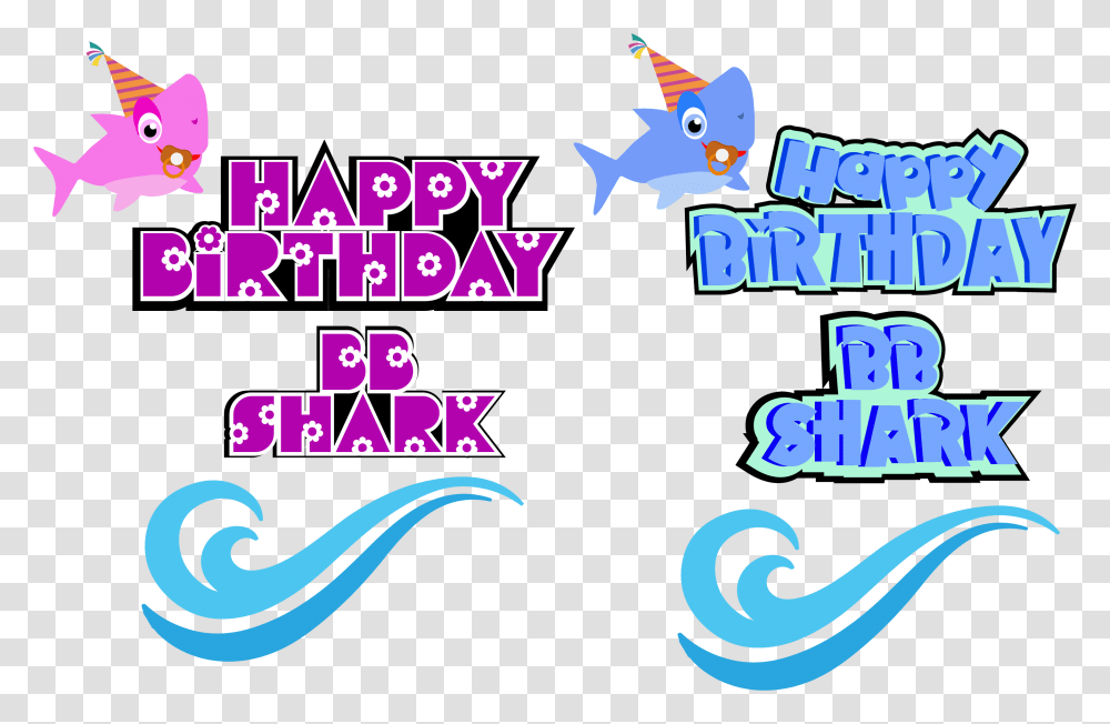 Birthday Svg Shark Boys Birthday Eps Dxf Cut Files Birthday Shark Design, Label, Alphabet Transparent Png