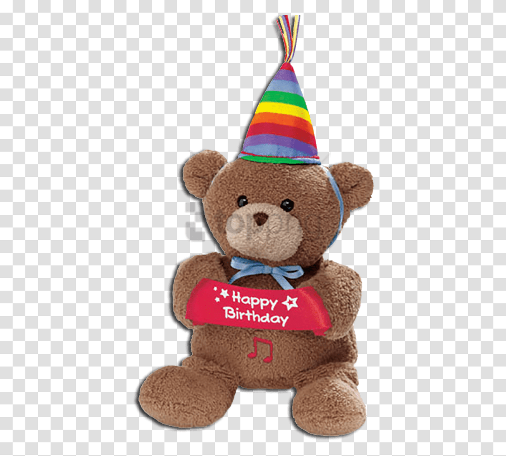 Birthday Teddy Bear, Apparel, Toy, Party Hat Transparent Png