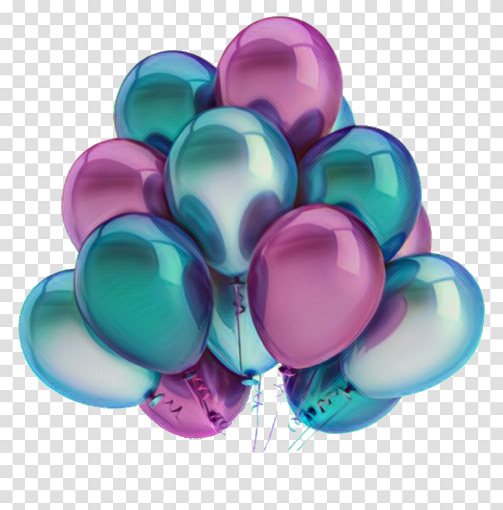 Birthday Tumblr Blue And Purple Birthday Balloons Transparent Png