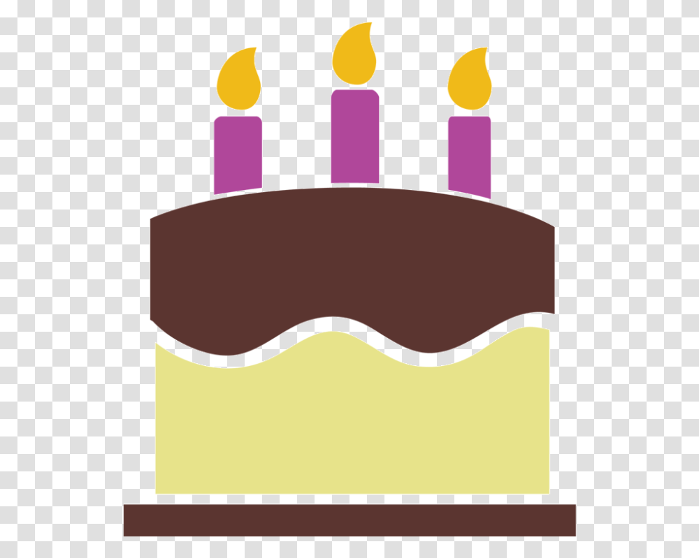 Birthday Vector Icon, Birthday Cake, Dessert, Food, Candle Transparent Png