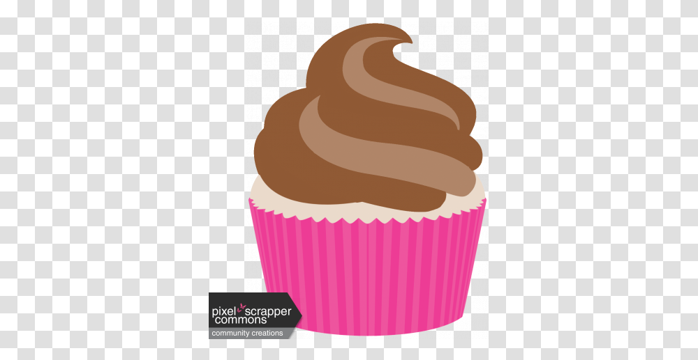 Birthday Wishes Cupcake 03 Graphic By Sharon Grant Pixel Cupcake, Cream, Dessert, Food, Creme Transparent Png