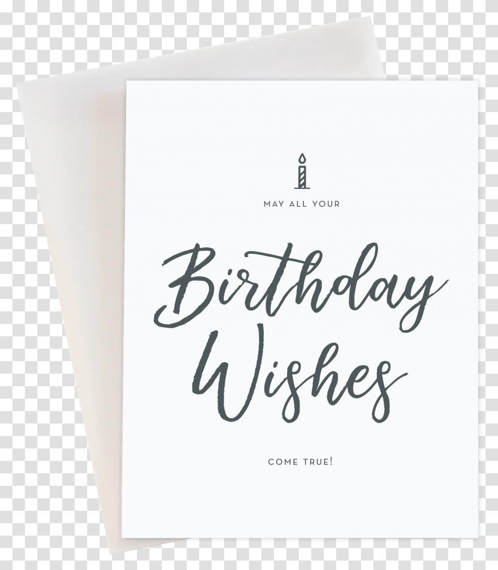 Birthday Wishes, Page, Handwriting, Business Card Transparent Png