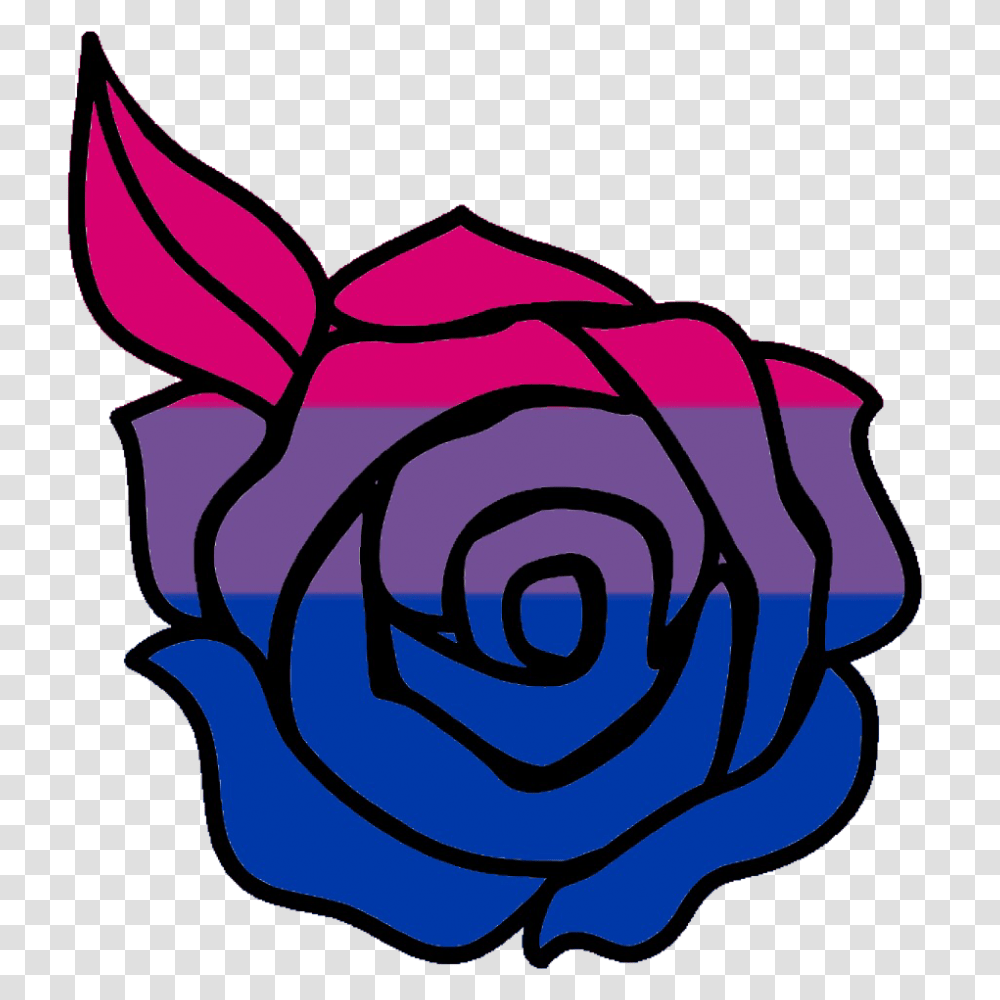 Bisexual Bi Pride Rose Lgbt Queer, Flower, Plant, Blossom, Painting Transparent Png