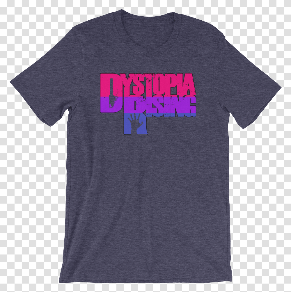 Bisexual Dr Pride Mockup Front Wrinkled Heather Midnight Mifflin Block Party Shirts, Apparel, T-Shirt Transparent Png