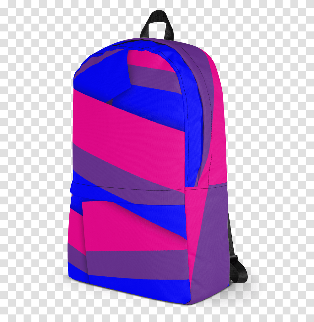 Bisexual Pride Flag Backpack Download Backpack, Bag, Shopping Bag, Box Transparent Png