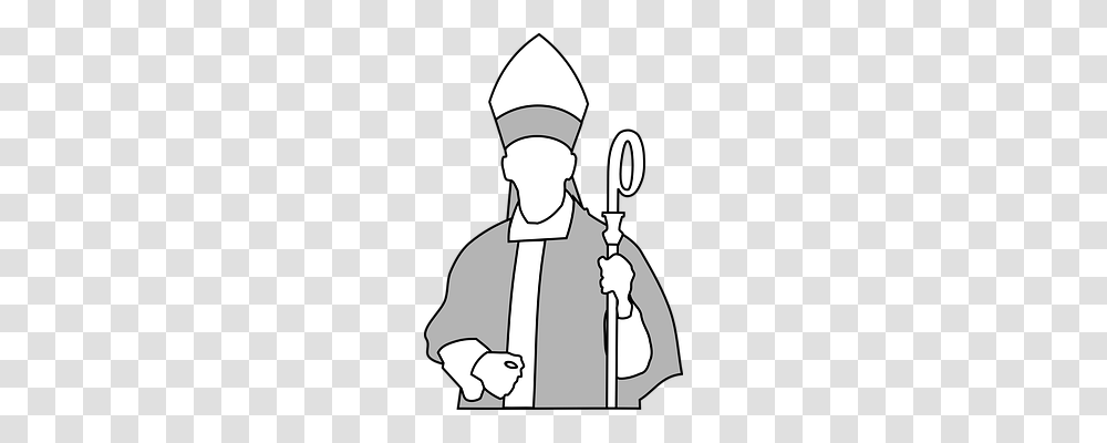 Bishop Religion, Silhouette, Stencil Transparent Png