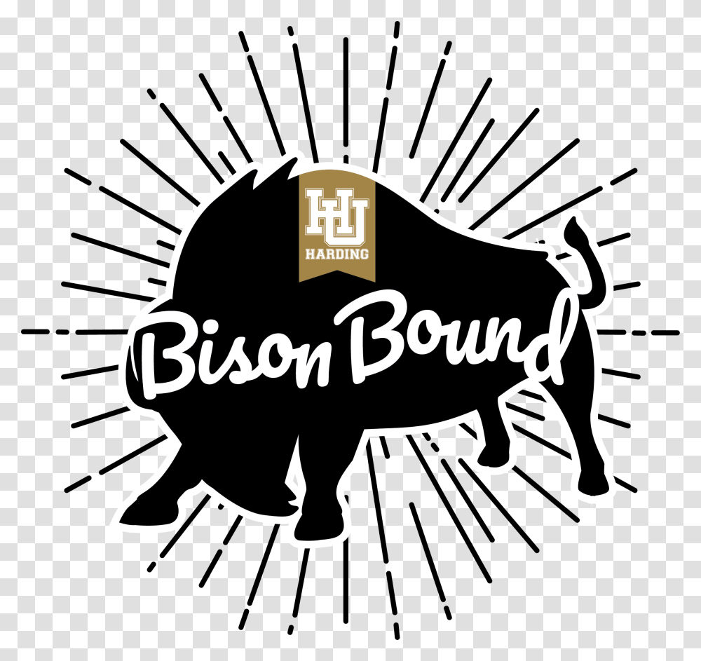 Bison Bound Harding University, Animal, Mammal, Wildlife, Buffalo Transparent Png