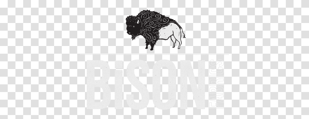 Bison Fabrics Bull, Text, Elephant, Wildlife, Mammal Transparent Png