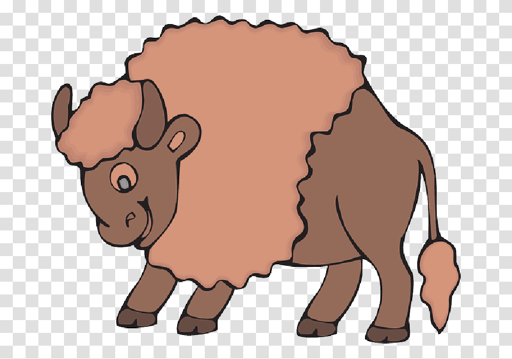 Bison, Mammal, Animal, Pig, Bronze Transparent Png
