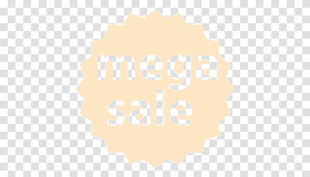 Bisque Mega Sale Badge Icon Cygate, Label, Text, Poster, Sweets Transparent Png