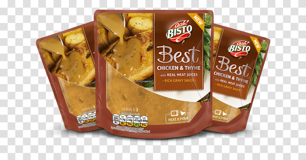 Bisto Best Chicken Amp Thyme Rich Gravy Sauce Download Bisto Gravy, Food, Sliced, Curry, Meal Transparent Png