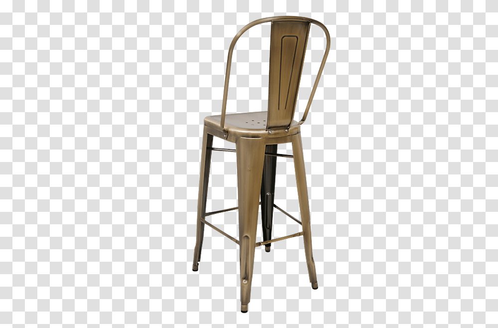 Bistro Style Metal Bar Stool In Brass Finish Brass Metal Bar Stools, Furniture, Chair Transparent Png