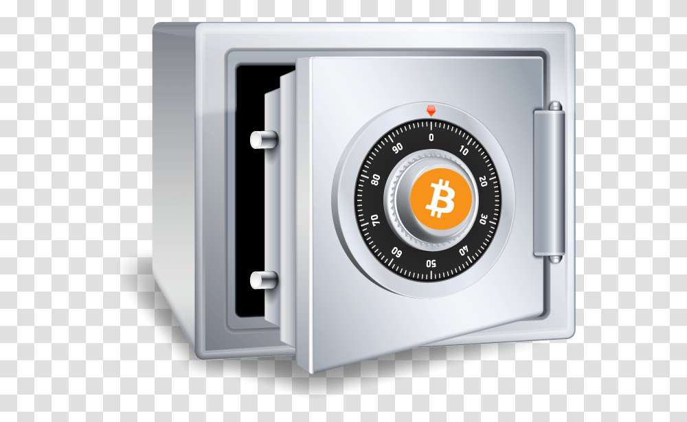 Bit Coin Bitcoin Safe, Security, Lock, Combination Lock Transparent Png