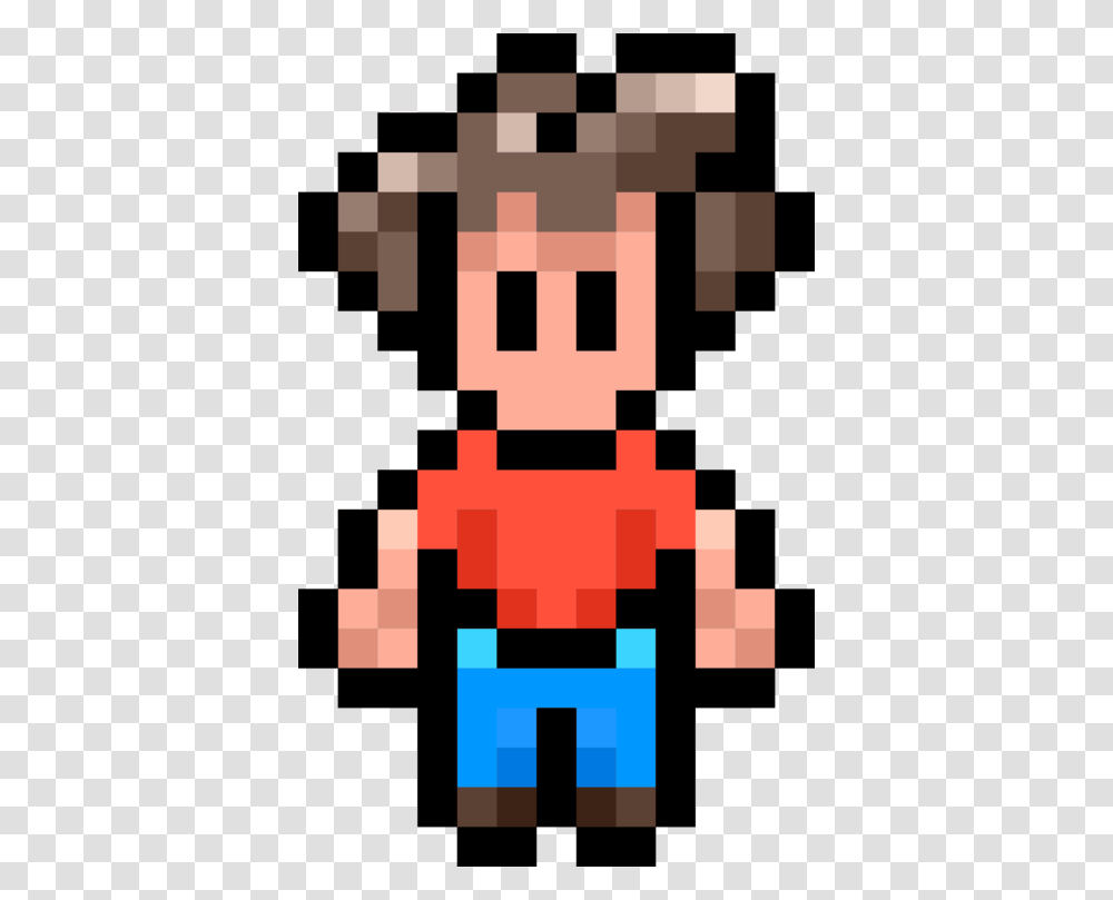 Bit Color Pixel Art Character, Pac Man, Minecraft Transparent Png
