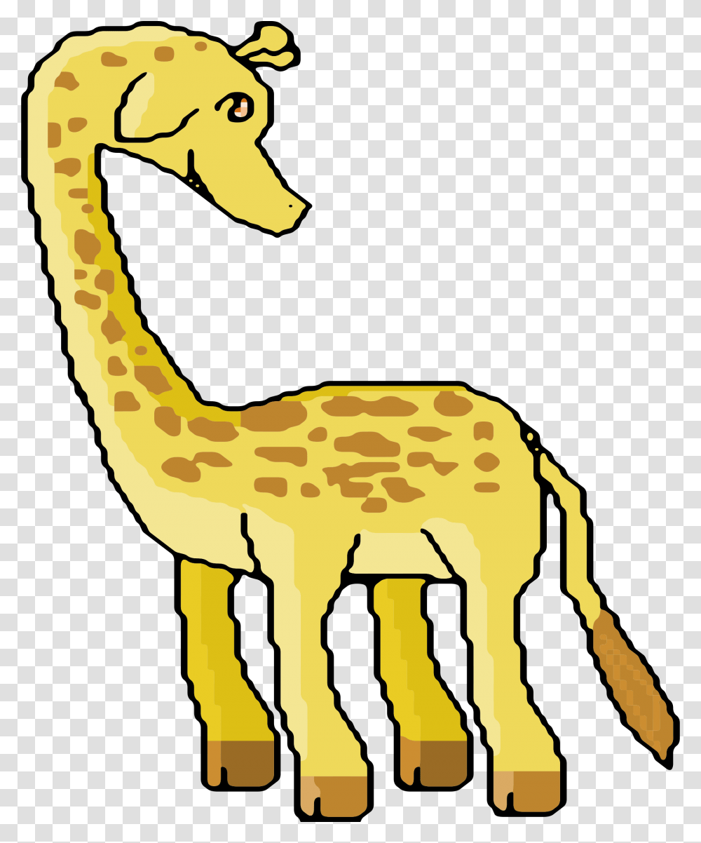 Bit Giraffe Clip Arts Pixel Art Jirafa, Animal, Mammal, Wildlife, Deer Transparent Png