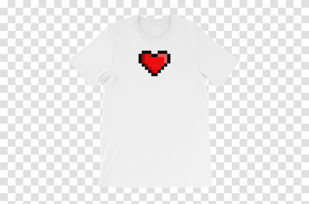Bit Low Res Heart, Apparel, Sleeve, T-Shirt Transparent Png