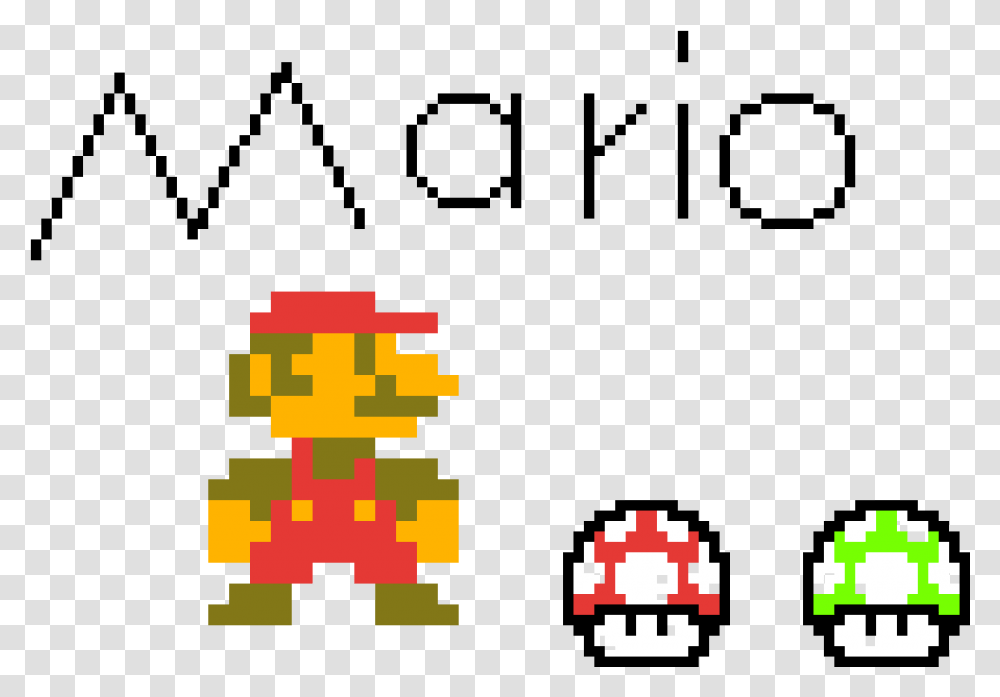 Bit Mario Amp 1up Amp Mushroom Nintendo 8 Bit Mario, Super Mario, Pac Man Transparent Png