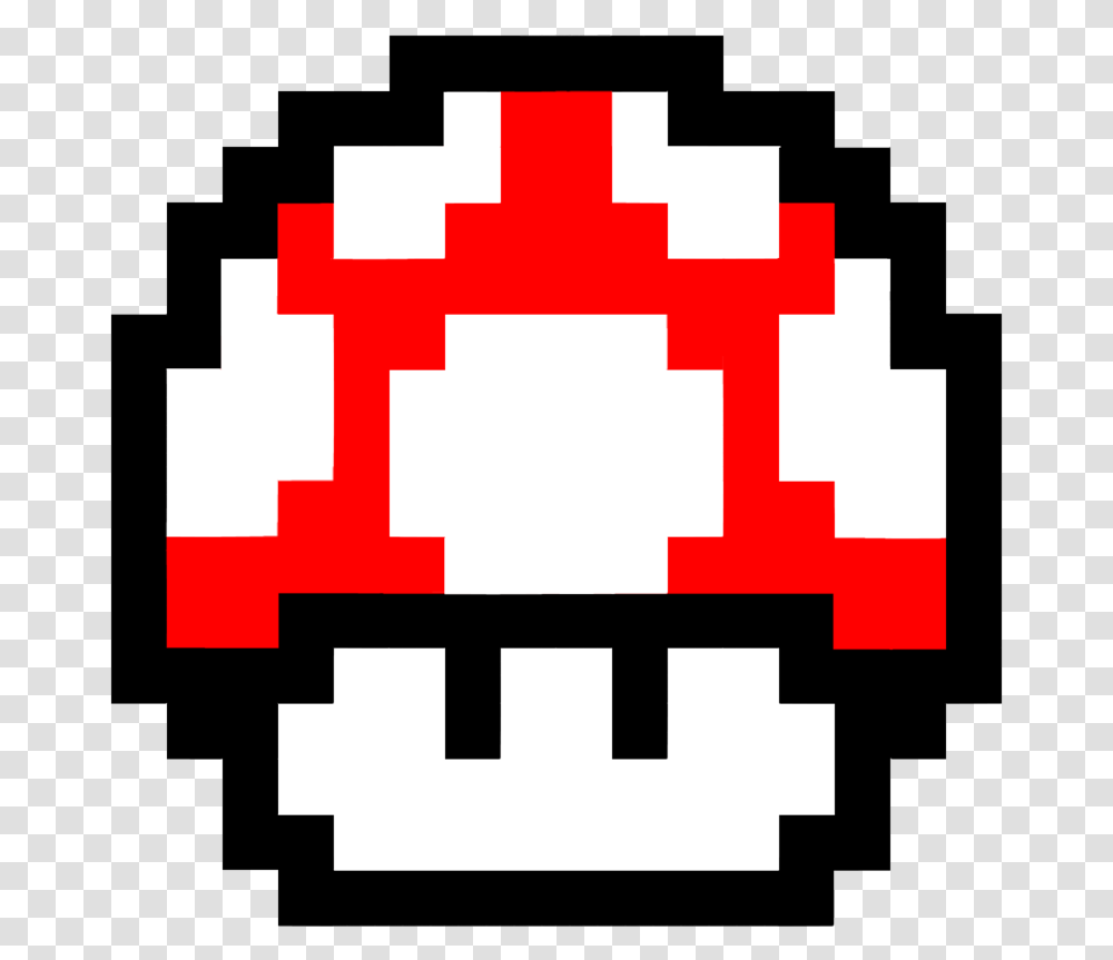 Bit Mario Mushroom, Pac Man, First Aid Transparent Png