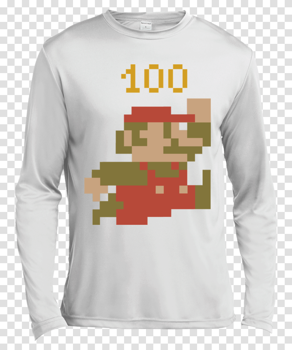 Bit Mario, Sleeve, Apparel, Long Sleeve Transparent Png