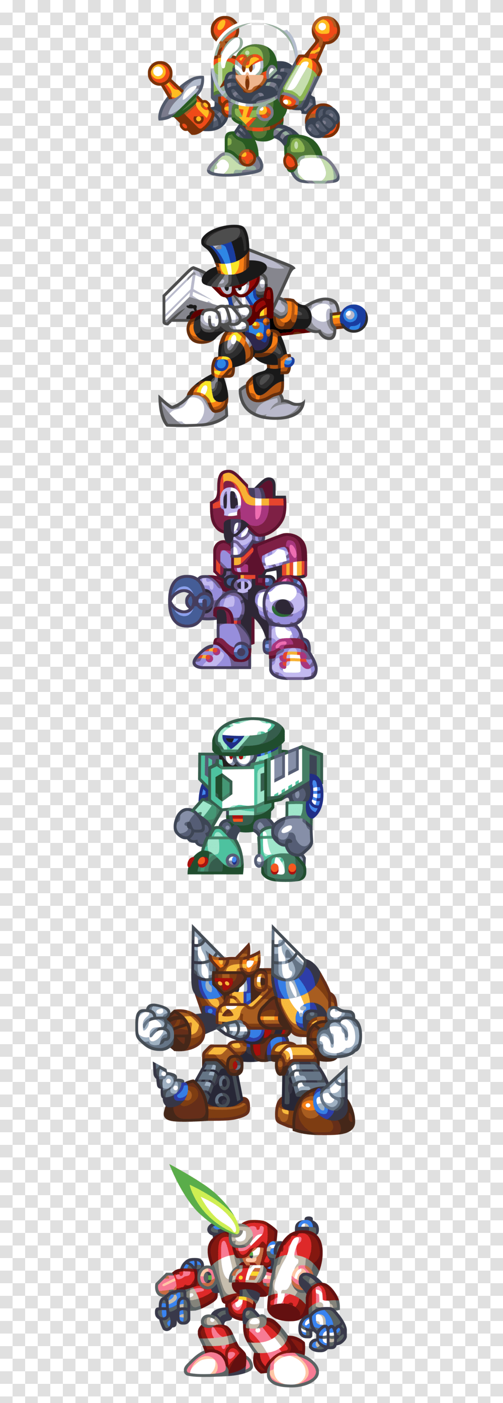 Bit Mega Man And Bass Burner Man, Robot, Toy, Light Transparent Png