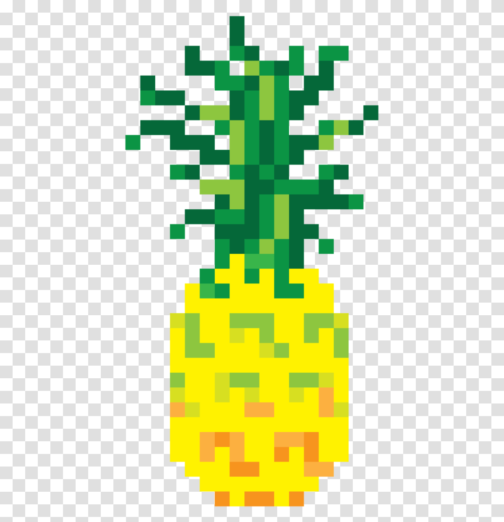 Bit Pineapple' Pineapple 8 Bit Clipart Full Size Minecraft Pineapple Pixel Art, Rug, Graphics, Poster, Advertisement Transparent Png