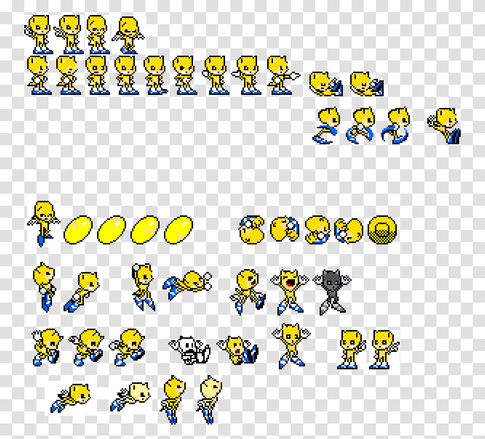 Bit Sprite Sheet, Pac Man, Super Mario Transparent Png