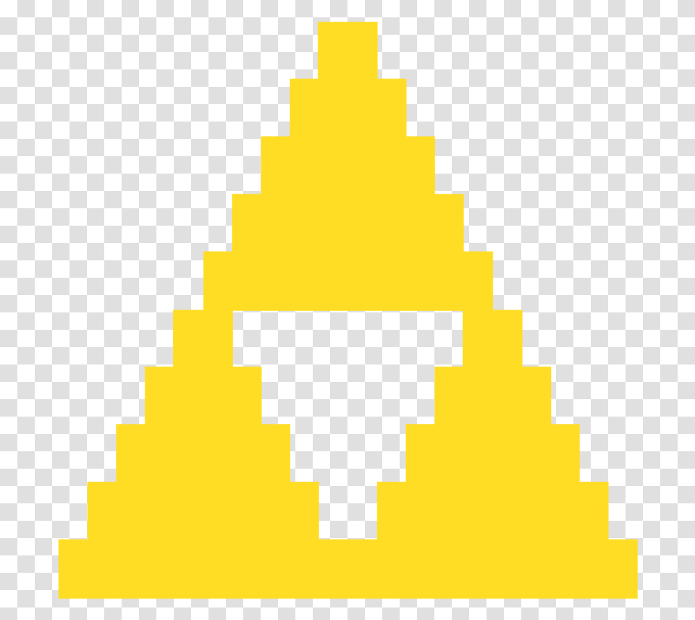 Bit Triforce Vector Free Library Link To The Past Triforce, Cross, Silhouette Transparent Png