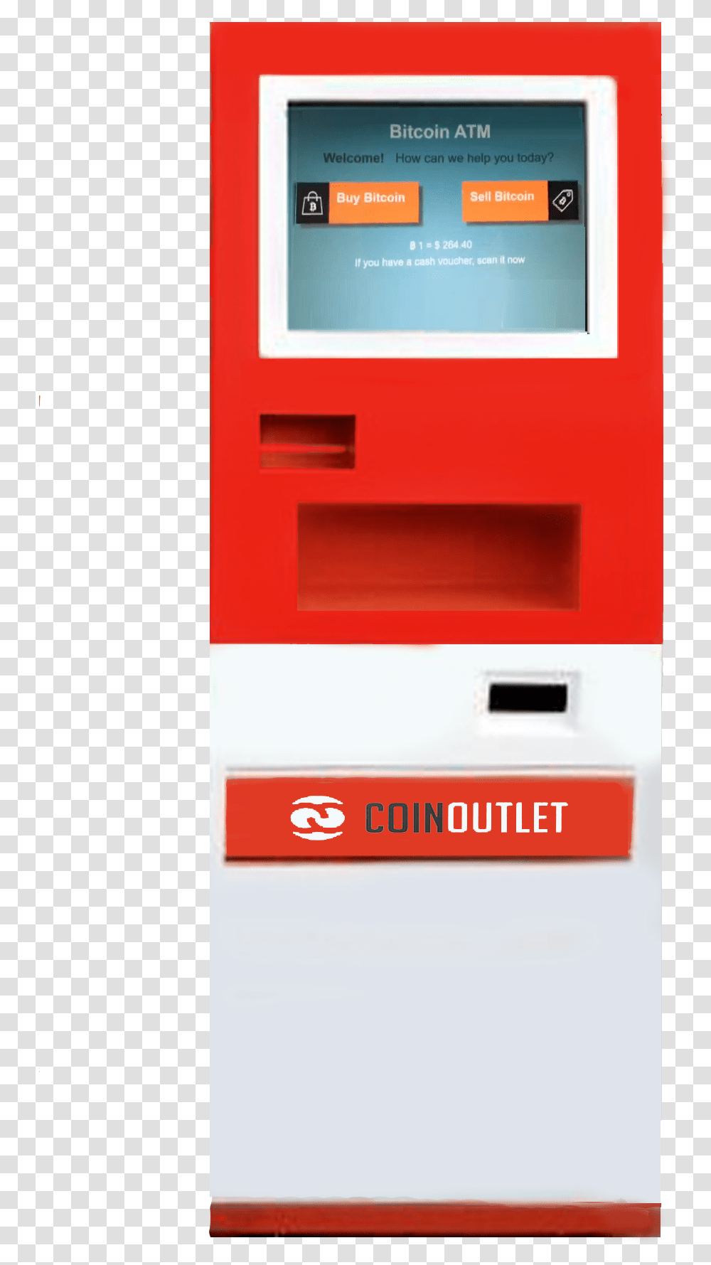 Bitcoin Atm Manufacturer Coinoutlet Automated Teller Machine, Mailbox, Letterbox, Kiosk, Postbox Transparent Png
