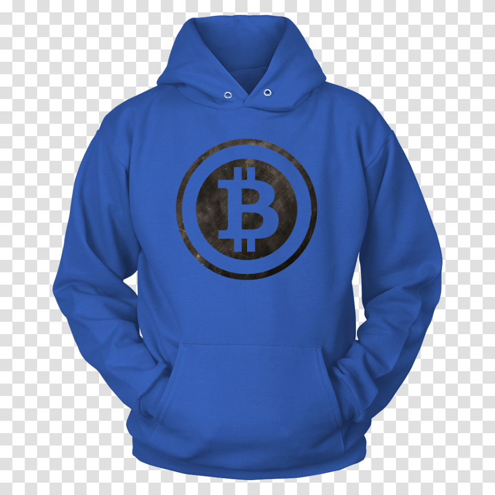Bitcoin Black And White Logo Hoodie Fashion For Crypto, Apparel, Sweatshirt, Sweater Transparent Png