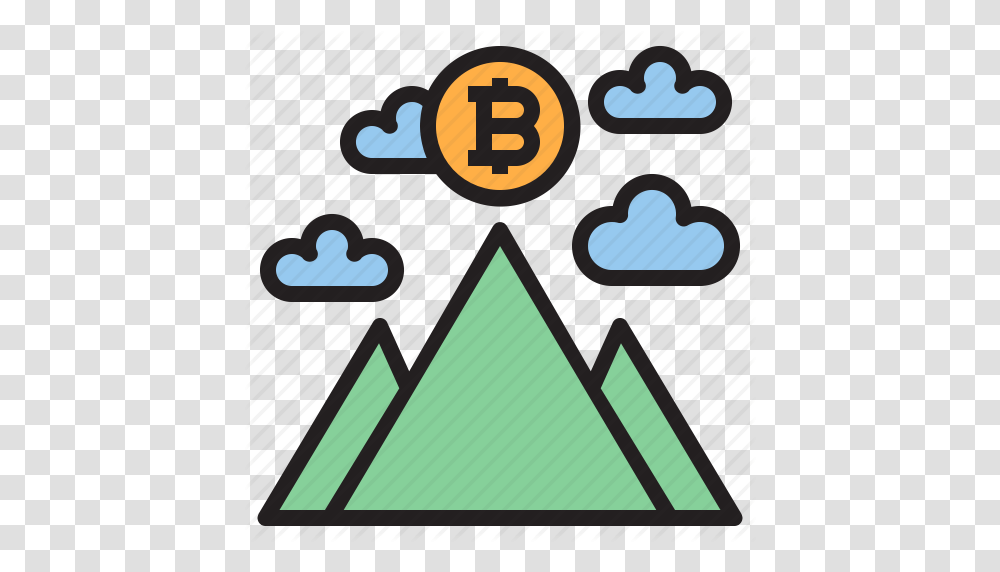 Bitcoin Blockchain Coin Cryptocurrency Finance Money Moutain, Number, Triangle Transparent Png