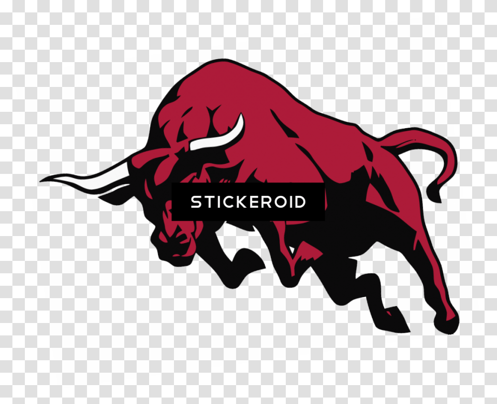 Bitcoin Bull Clipart Download Logo Stock Market Bull, Hand, Animal Transparent Png