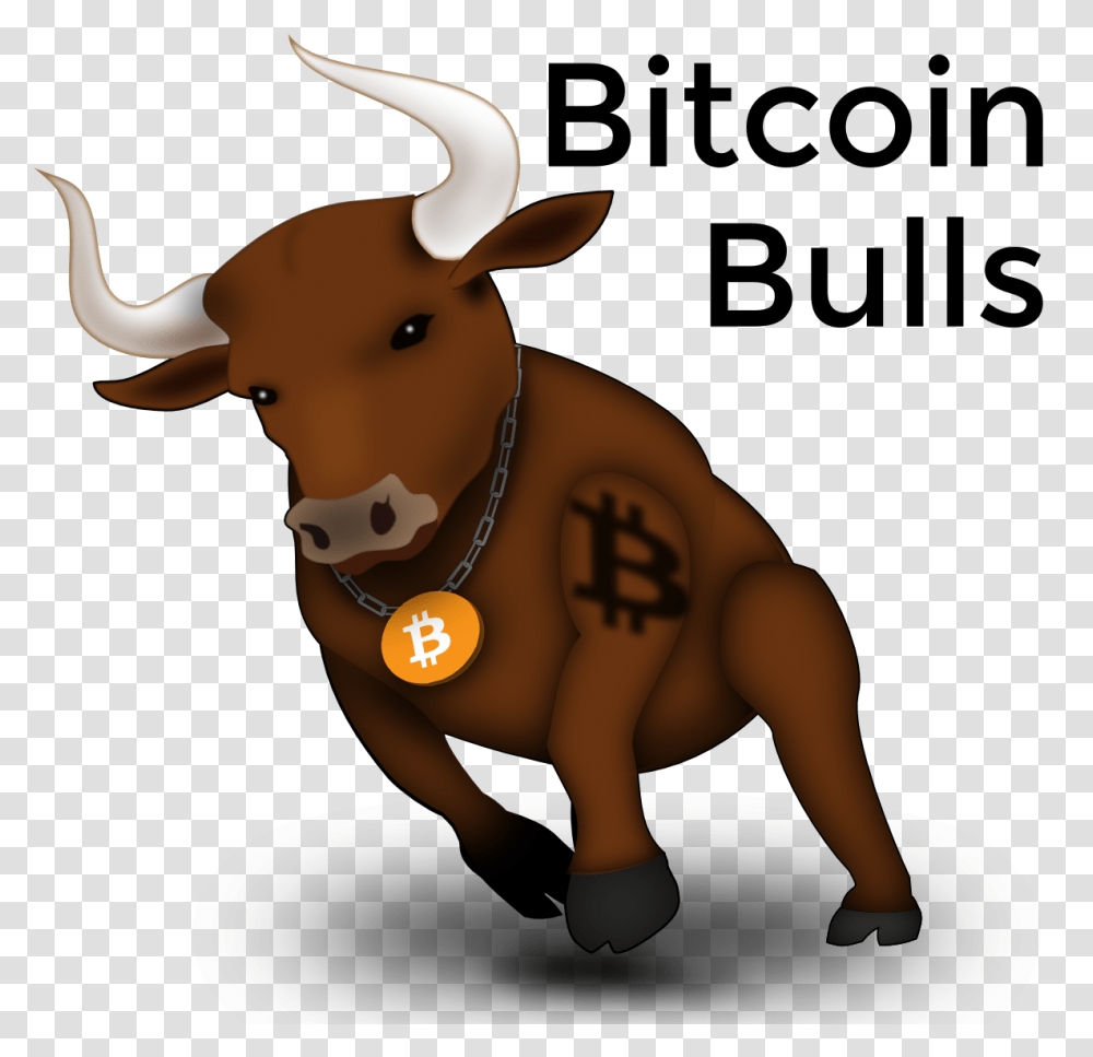 Bitcoin Bulls Bitcoin Bull, Longhorn, Cattle, Mammal, Animal Transparent Png