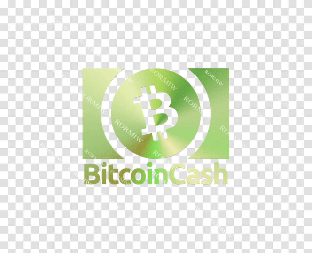 Bitcoin Cash Bch Laminated Metal Green Graphic Design, Text, Number, Symbol, Poster Transparent Png
