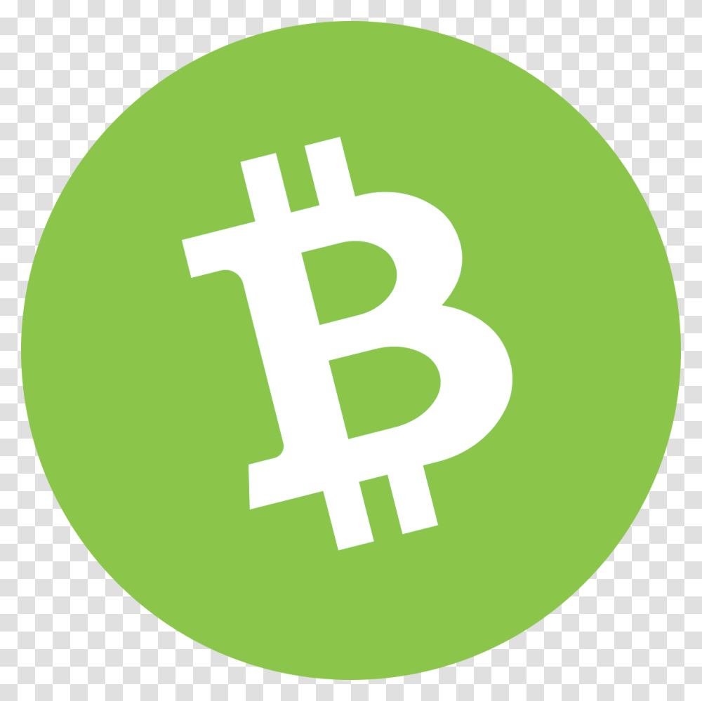 Bitcoin Cash Bch Logo, Green, Number Transparent Png
