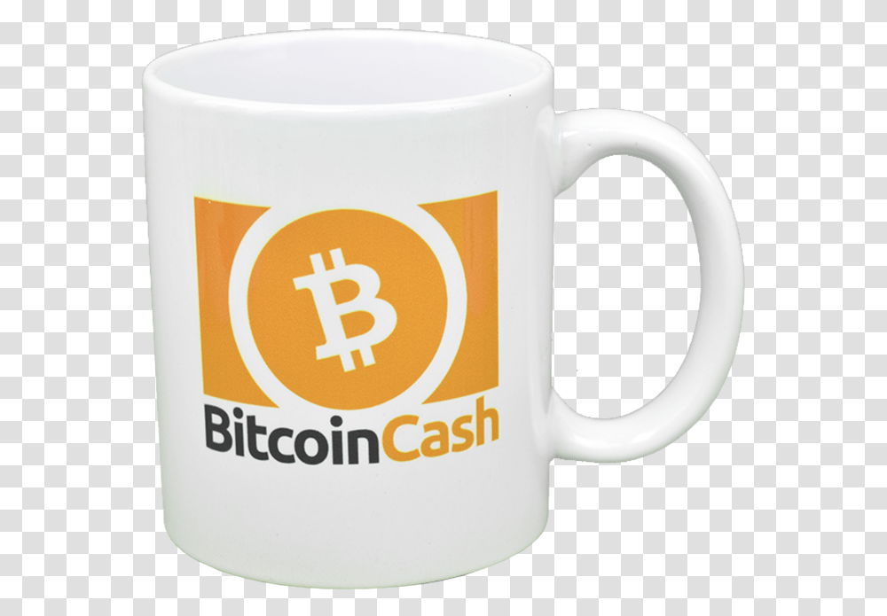 Bitcoin Cash Mug Serveware, Coffee Cup, Tape, Milk, Beverage Transparent Png