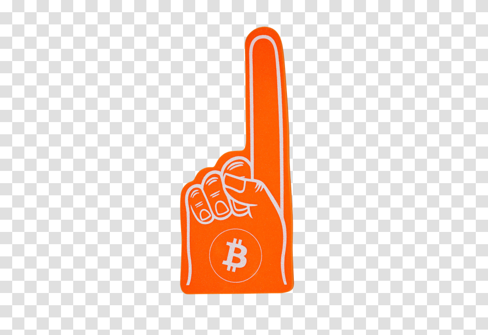 Bitcoin Foam Finger, Alphabet, Number Transparent Png